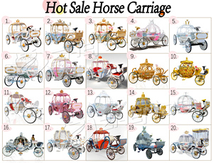 Golden Lion Princess Electric Pumpkin Horse Carriage Precio Wedding Sightseeing Carriage Royal Horse Price - Product Image 6