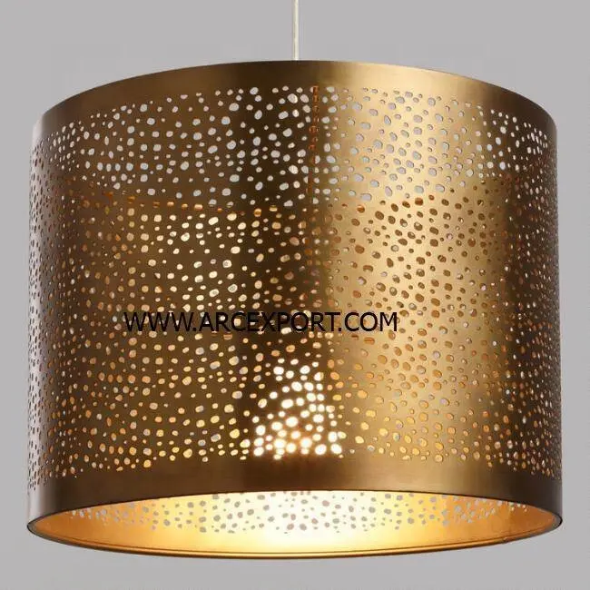 Lámpara colgante de Color dorado, diseño elegante, decoración, forma redonda, de cristal