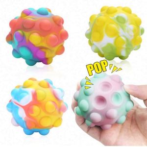 ของเล่นบีบฟองสบู่ 3 มิติ พกพาได้ สีรุ้ง บรรเทาความเครียด ผ่อนคลาย สำหรับทุกเพศ - Product Image 2