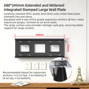 <span class=keywords><strong>Support</strong></span> <span class=keywords><strong>mural</strong></span> <span class=keywords><strong>TV</strong></span> universel grande capacité de poids <span class=keywords><strong>pour</strong></span> grands écrans plats incurvés DY1100 - Product Image 6