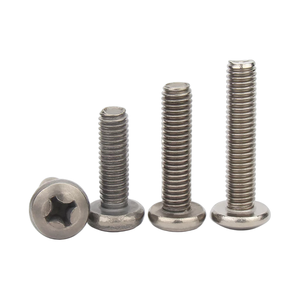 Tornillos de Titanio Puro TA1 TA2 ISO7045 DIN7985, Tornillos de Cabeza Plana con Ranura Cruzada, Tornillos de Cabeza Redonda de Titanio M1 M1.2-M8 - Product Image 1
