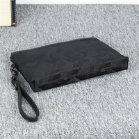 Pochette de luxe camouflage en nylon imperméable de haute qualité avec fermeture éclair pour homme