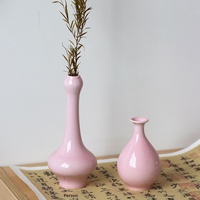 Vase en céramique Jingdezhen fait main, petit, au goût artistique sophistiqué, pour arrangements floraux, nouveau style chinois