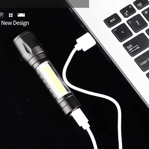 Linterna LED COB Recargable de Aleación de Aluminio, Mini Linterna Táctica Impermeable para Iluminación de Emergencia, Luz de Trabajo de Bolsillo - Product Image 2