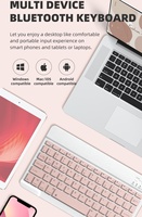 Clavier silencieux mince portable sans fil pour téléphone et tablette Utilisation au bureau Convient pour Android et iOS