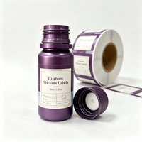 Envase de Muestra de PET Morado de 50 ml con Anillo de Seguridad y Etiqueta Impresa Personalizada para Proyectos de Envasado de Líquidos Orales y Esencias Portátiles