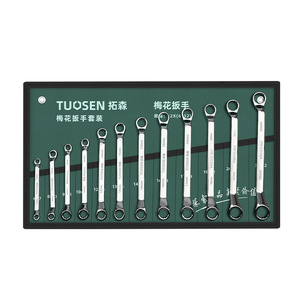 ชุดประแจแหวน 8 ชิ้น ยี่ห้อ Tuosen ขนาด 6-24 มม. ผลิตจากเหล็ก CRV ขัดเงา - Product Image 3