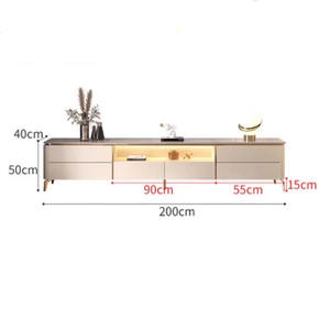 Conjunto de soporte de <span class=keywords><strong>TV</strong></span> moderno de lujo para sala de estar, de mármol - Product Image 4