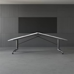 Solid Wood Modern Oval <b>Extendable</b> Conference <b>Table</b> Adjustable <b>Legs</b> Eco-Friendly Design Panel Ready Customizable School Office - Product Image 1