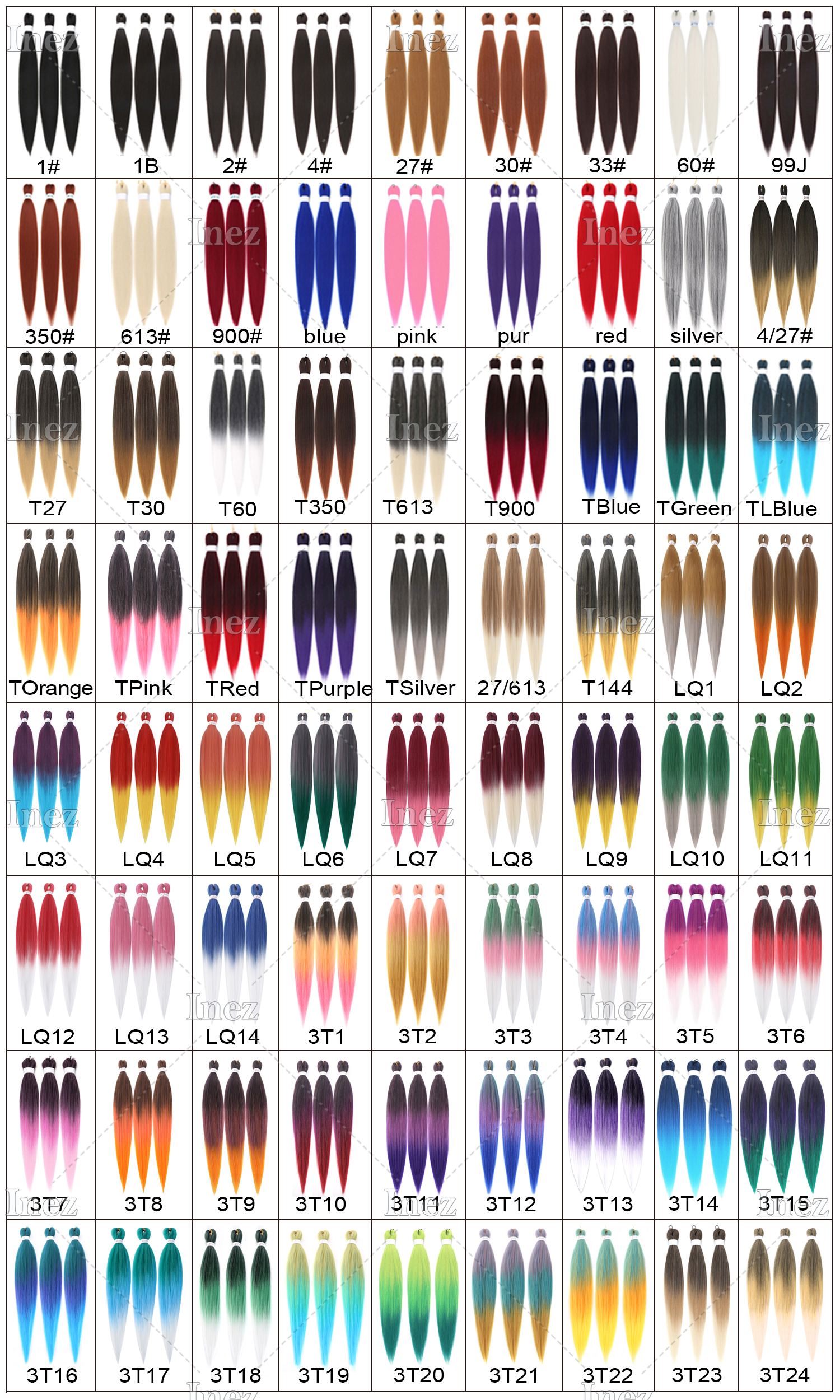 braiding hair expression prestretched