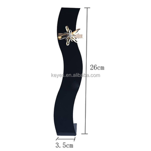 Soporte para accesorios de cabello acrílico en forma de L moderno soporte de exhibición de escritorio creativo para pinzas para el cabello flequillo otras herramientas de estilismo - Product Image 5