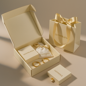Lionwrapack OEM, бумажный картонный ящик, коробка для упаковки ювелирных изделий, подарочные коробки, ожерелье, серьги, браслет, кольцо, шкатулка для ювелирных изделий - Product Image 2