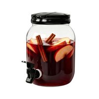 Distributeur de boissons portable en plastique de 2500 ml, grande capacité, idéal pour les fêtes et l'été.