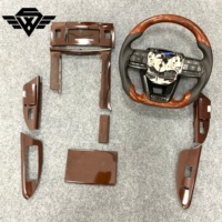 Kit de garnitures en bois de noyer SYX OE Fit 67783-60800 pour le volant, le tableau de bord et les panneaux de fenêtres, remplacement pour Lexus LX570 2008-2015