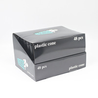 Tube à cigarettes conique en plastique minimaliste, vente chaude pour le commerce extérieur, avec couvercle, étanche à l'humidité, stockage scellé, rouleau conique