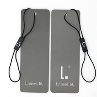 Étiquettes de marque en papier kraft avec logo, œillets métalliques, étiquettes suspendues pour vêtements, impression personnalisée avec design gratuit et cordon blanc ou noir