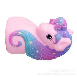 Jouet anti-stress en mousse PU en forme de tête de licorne, jouets de type animal - Product Image 4