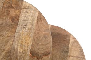 Nuevo juego de mesas de centro modernas de hierro/madera, juego de 2 mesas de centro redondas, muebles de sala de estar a precio de mayoreo. - Product Image 4