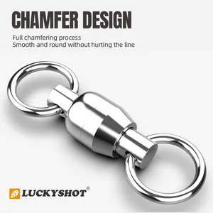 Wear-resistant Outdoor Fishing Tackle Accessories 304 Stainless Steel Split Rings For Fish Traps