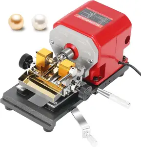 680W Pearl Drilling Machine Electromechanical Pearl Jade Amber Walnut Shell Stone Beeswax Round Bead Punching Drilling Tools