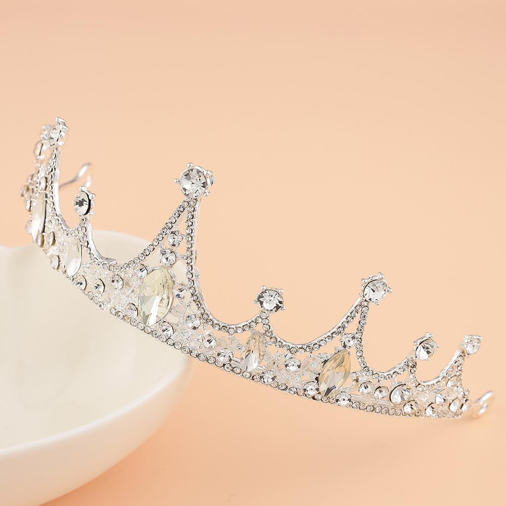 Acquista Barocco di lusso regina verde cristallo corona sposa diadema matrimonio nuove donne coreane principessa copricapo accessori per capelli in Italia a partire da 11