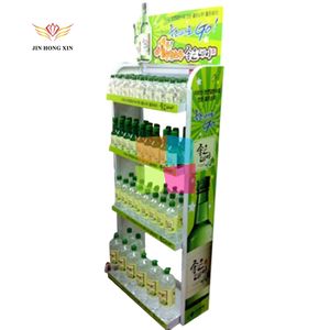 Metalen Creatieve Fles Wijn Vloer Bier Display In Restaurants En Bar Decoratie Planken - Product Image 2