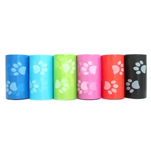 Custom Printed Disposable Waterproof Leak-Proof and Scented Full Biodegradable Dog Poop Bag