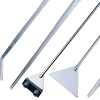 Pince d'aquarium en acier inoxydable de 27 cm à pointe droite, outils d'aquascaping pour l'aménagement et la décoration de l'aquarium et du salon