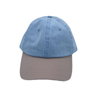 Gorras de béisbol de mezclilla Gorra de béisbol y sombreros personalizados Logotipo bordado Gorras de béisbol de mezclilla azul claro al por mayor