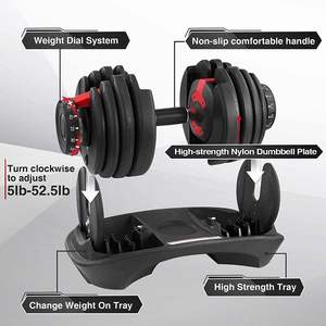 Instring Fitness Gym Equipment 24kg 40kg 55lb Freeweights Lifting Bodybuilding <b>Dumbbell</b> 24kg Adjustable <b>Dumbbell</b> - Product Image 2