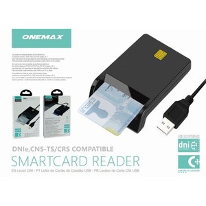 Lector de Tarjetas Inteligentes OneMax USB 3.0 Compatible con DNIe, CNS, TS y CRS - Product Image 3