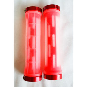 Poignées de guidon de vélo 22,2 mm violettes semi-transparentes en résine plastique pour VTT - Product Image 4