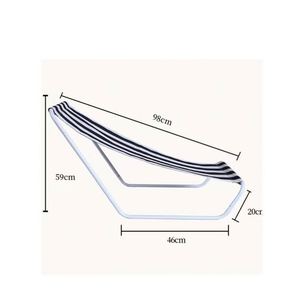 Portable Beach <b>Chair</b> Lounge <b>Chairs</b> Striped Cloth Detachable Beach Lounge <b>Recliner</b> Folding <b>Camping</b> <b>Chair</b> - Product Image 2