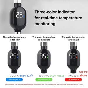 Ducha Termostática Impermeable con Termómetro LED, Rango de Temperatura: 0-99 ° C - Product Image 3