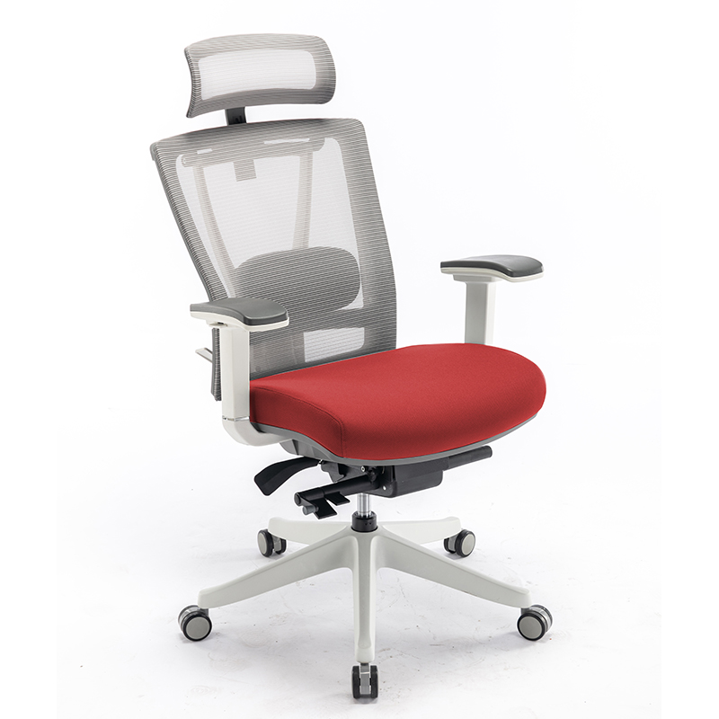 Modern Silla Oficina Adjustable Custom Logo 4D Armrest Boss Red Color Mesh Office Ergonomic Chair