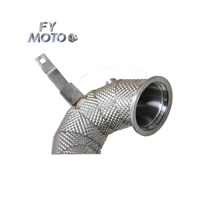 Collecteur d'échappement pour <span class=keywords><strong>AMG</strong></span> X290 GT43 GT50 GT53 / W213 E53 C257 CLS43 CLS53 / W167 GLE53 OPF / GPF avec bouclier thermique - Product Image 4