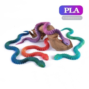 Jouet Serpent Viper en Verre Imprimé en 3D Fait Main Créatif, Articulations Multiples Mobiles, Jouet Anti-Stress pour Adultes et Enfants, Motifs Animaux et Dinosaures - Product Image 4