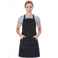 Tablier de chef personnalisé imprimé, coton et polyester, impression numérique, logo, usage hôtelier, uniforme de ménage, deux poches, unisexe, lavable