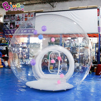 Dôme gonflable transparent personnalisé en forme d'igloo, tente de fête gonflable, tente à bulles gonflable pour enfants, pour l'extérieur
