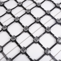Écran LED flexible étanche IP67, rideau vidéo, fond de bâtiment extérieur, pliable, transparent, écran LED en maille, écran DC12