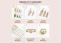 Ensemble de bijoux unisexe motif épi de blé, en cuivre incrusté de zircon, collier, bracelet et bague ajustables, idéal pour le quotidien, les fêtes et comme cadeau - Vente chaude