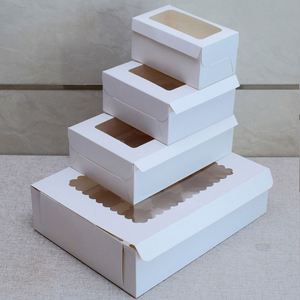 กล่องกระดาษใส่คัพเค้กแบบมินิสีขาวใส  แบบมีหน้าต่าง  2 4 6 8 ช่อง - Product Image 4