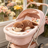 Usine de jouets en peluche personnalisés Otter : Faible MOQ, animaux en peluche lestés et couchés, service d'échantillons de conception OEM/ODM