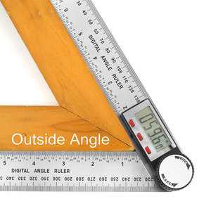Règle d'<span class=keywords><strong>angle</strong></span> de rapporteur à affichage numérique en acier inoxydable pour la mesure du travail du bois, outil de mesure d'<span class=keywords><strong>angle</strong></span> - Product Image 2