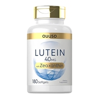 Complément de lutéine et de zéaxanthine sans OGM et sans gluten OEM ODM, 180 gélules molles