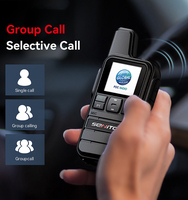 Radio Walkie Talkie 4G POC Portabel Tahan Lama, Jangkauan Komunikasi Jauh Global, Mendukung SIM GPS (Opsional)