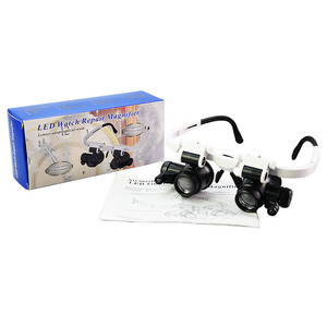 Loupe de tête LED pour cils, loupe de précision réparée NO.9892H-1 8X 23X - Product Image 1