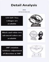 Kipas Ventilasi RV Berkualitas Tinggi OEM, Mudah Dipasang, 12 dan 24V, 360 Derajat, Hitam atau Putih dengan Remote Control