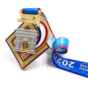 Médaille en métal 3D personnalisée pour le football, le basketball, le marathon, la course à pied, avec ruban imprimé numériquement pour les occasions de Noël - Product Image 5