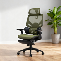 Chaise de bureau ergonomique de luxe moderne, ajustable, inclinable, respirante et ultra confortable pour chambre à coucher, bureau d'étude et jeux